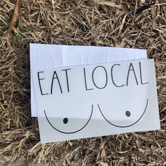Eat Local Vinyl Decal - Picture 2 of 9